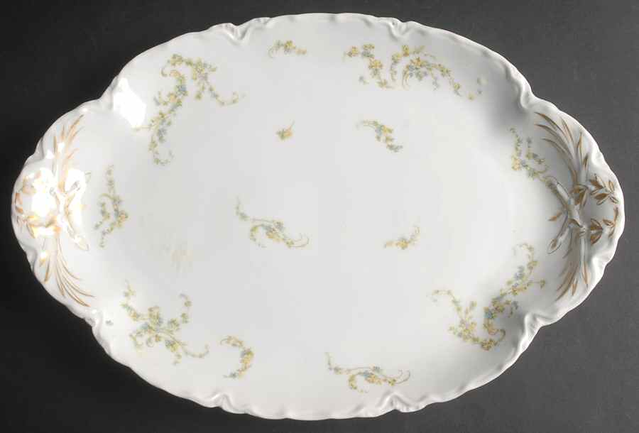 Schleiger 233d 15" Oval Serving Platter by Haviland-1