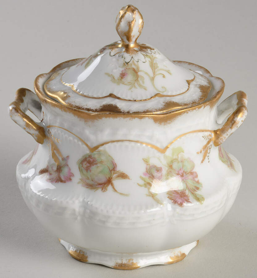 Schleiger 235B Sugar Bowl & Lid by Haviland-1