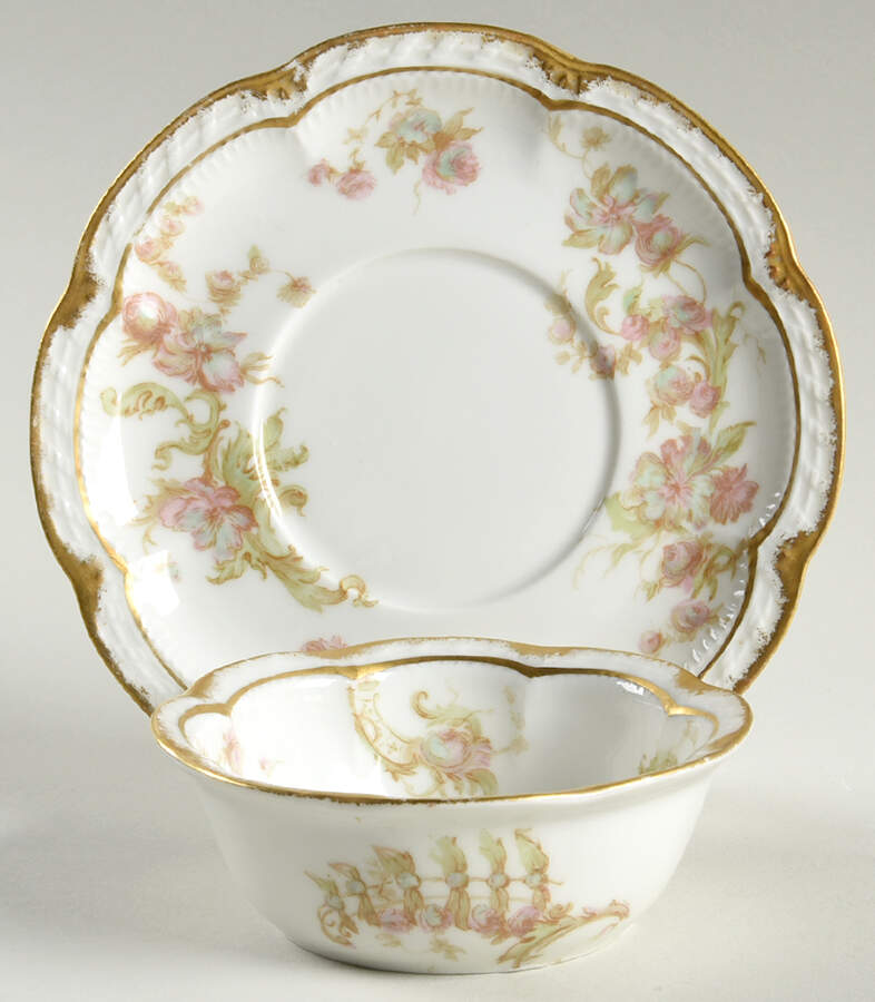 Schleiger 235B Ramekin & Saucer Set by Haviland-1