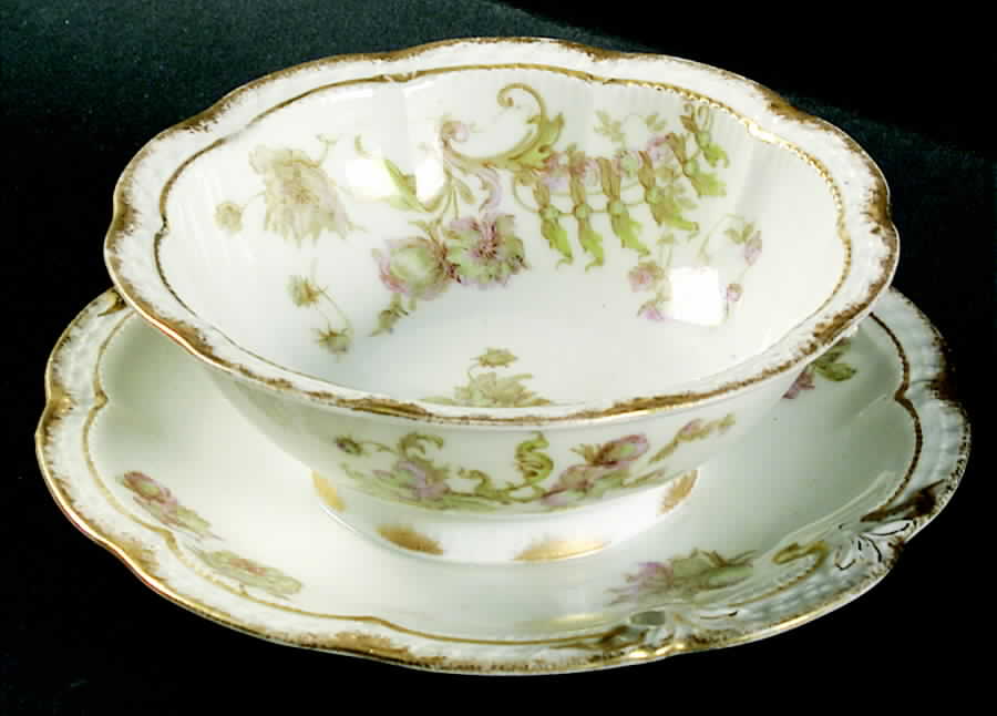 Schleiger 235B Mayonnaise with Attached Underplate by Haviland-1