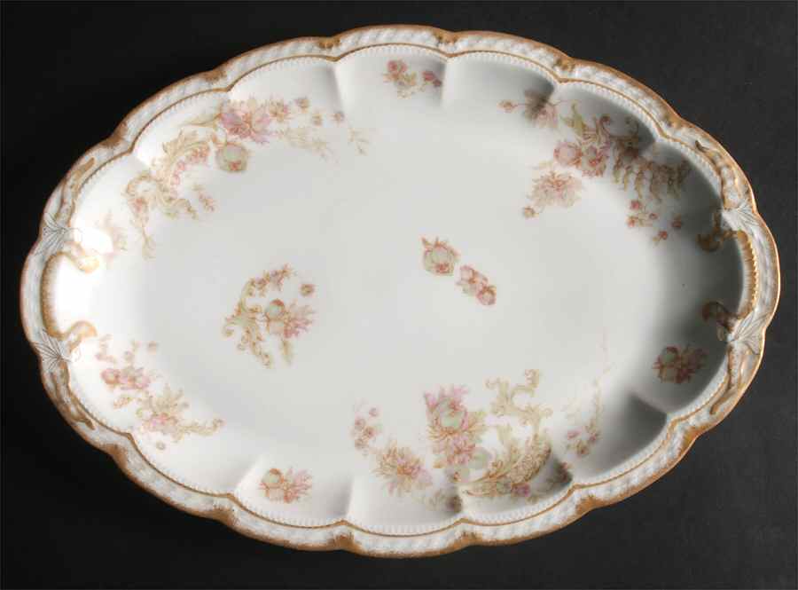 Schleiger 235B 14" Oval Serving Platter by Haviland-1