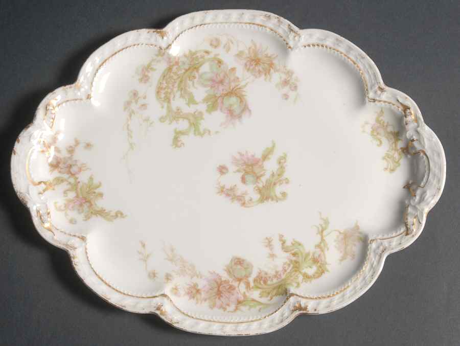 Schleiger 235B 11" Oval Serving Platter by Haviland-1