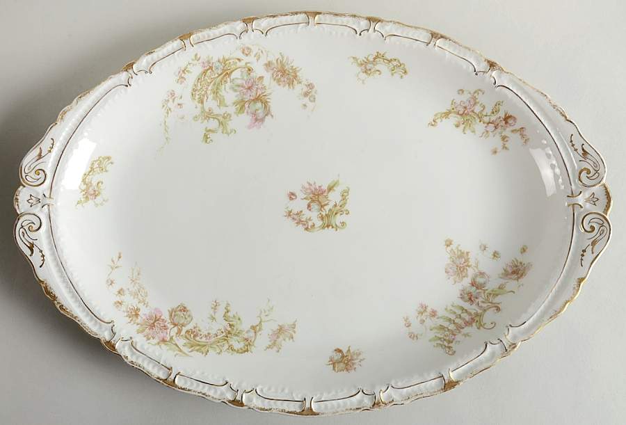 Schleiger 235E 16" Oval Serving Platter by Haviland-1