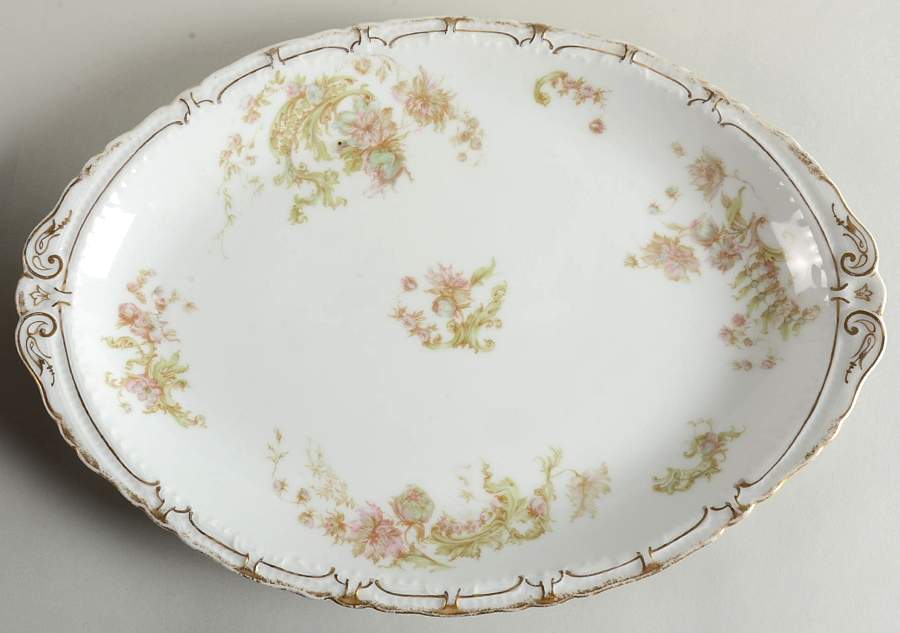 Schleiger 235E 14" Oval Serving Platter by Haviland-1