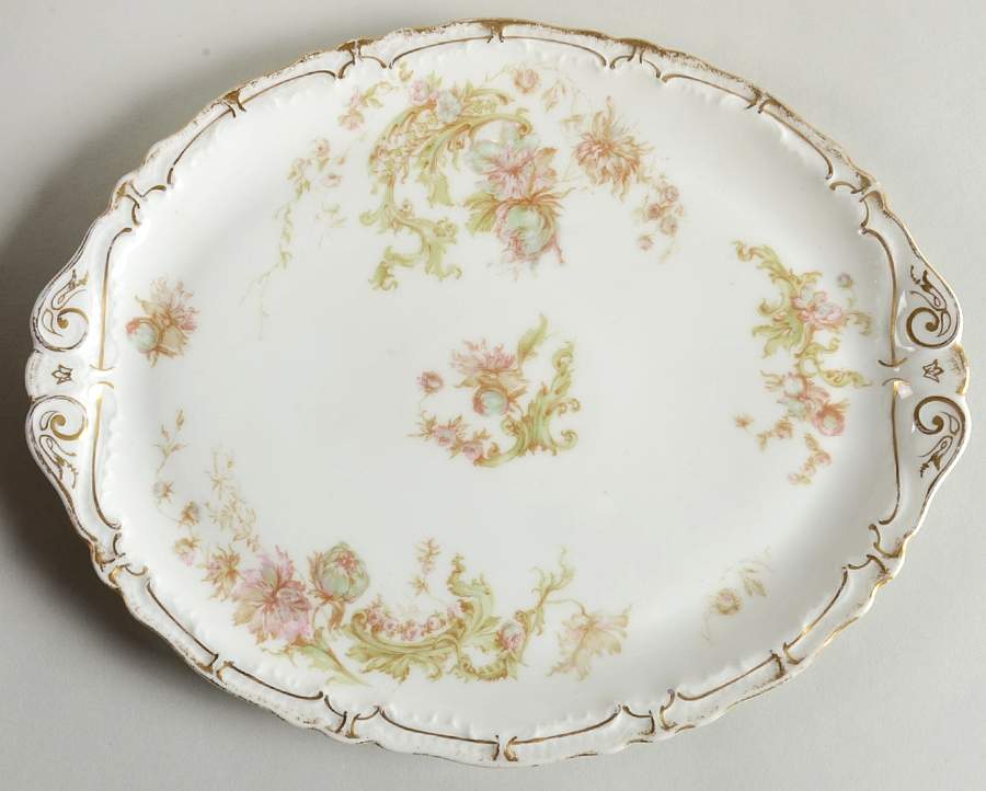 Schleiger 235E 10" Oval Serving Platter by Haviland-1