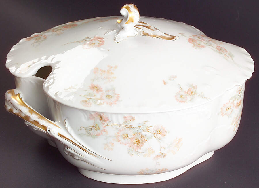 Schleiger 237 Tureen &  Lid by Haviland-1