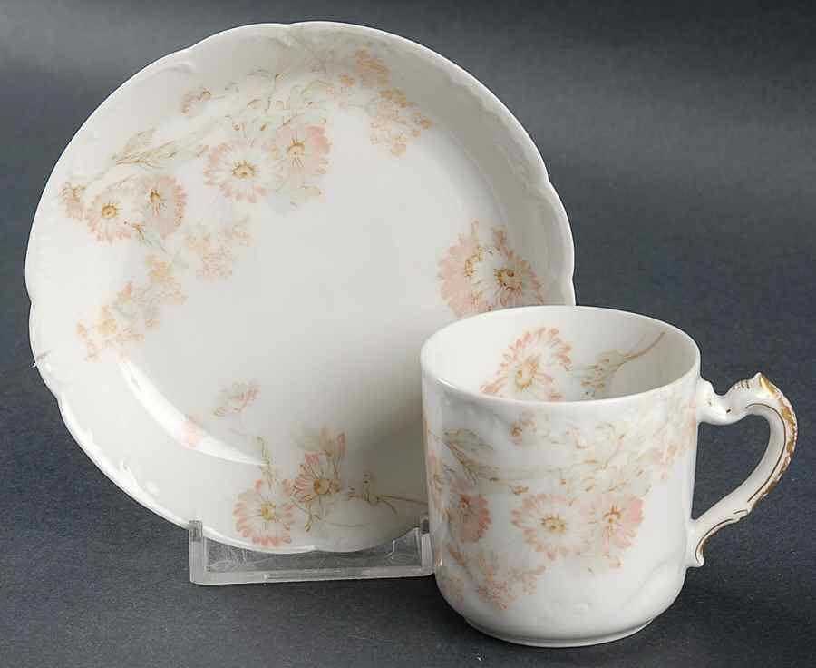 Schleiger 237 Flat Demitasse Cup & Saucer Set by Haviland-1