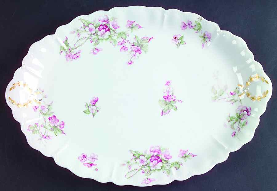 Schleiger 241A 14" Oval Serving Platter by Haviland-1