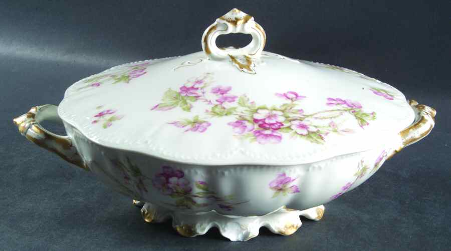 Schleiger 241A Round Covered Vegetable by Haviland-1