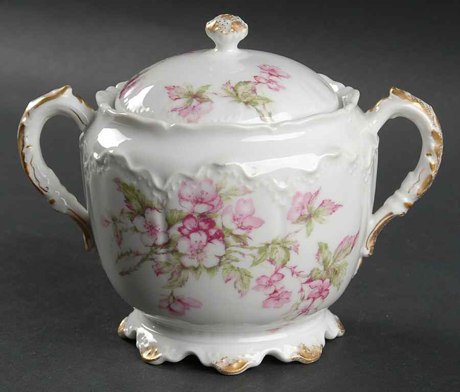 Schleiger 241A Sugar Bowl & Lid by Haviland-1