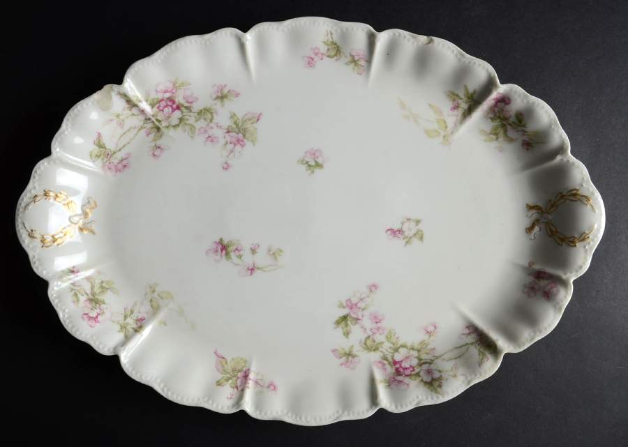 Schleiger 241A 16" Oval Serving Platter by Haviland-1