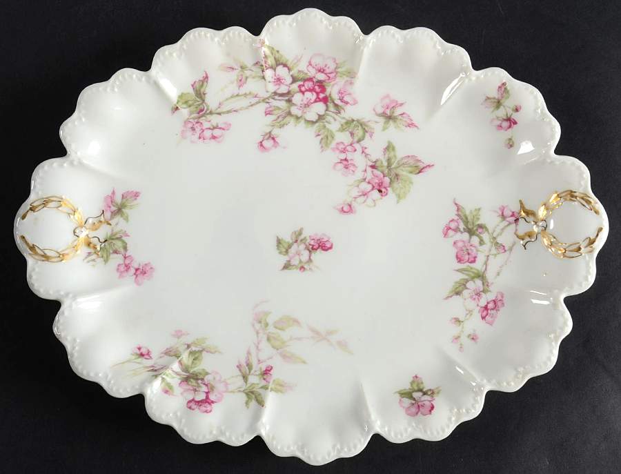 Schleiger 241A 11" Oval Serving Platter by Haviland-1