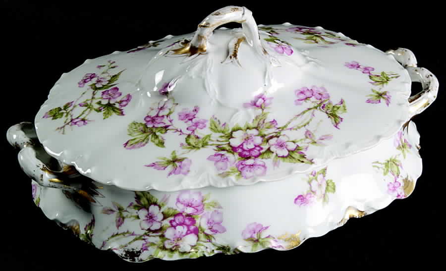 Schleiger 241B Oval Covered Vegetable by Haviland-1