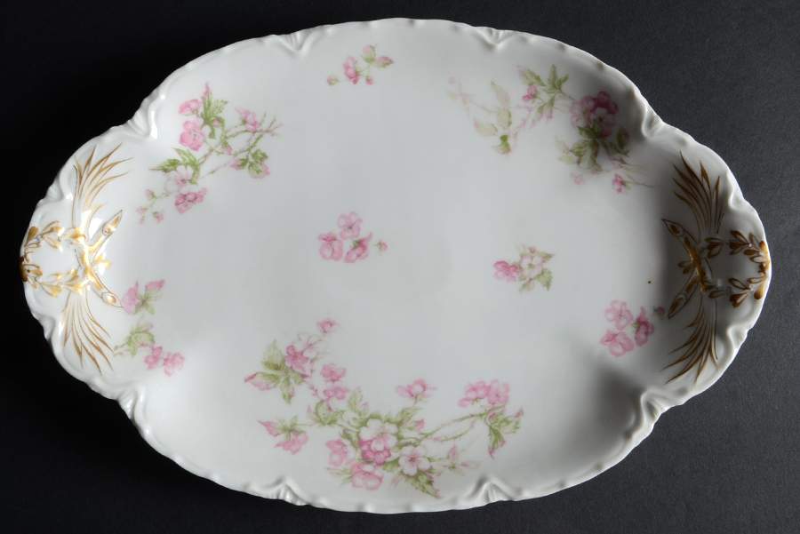 Schleiger 241B 13" Oval Serving Platter by Haviland-1