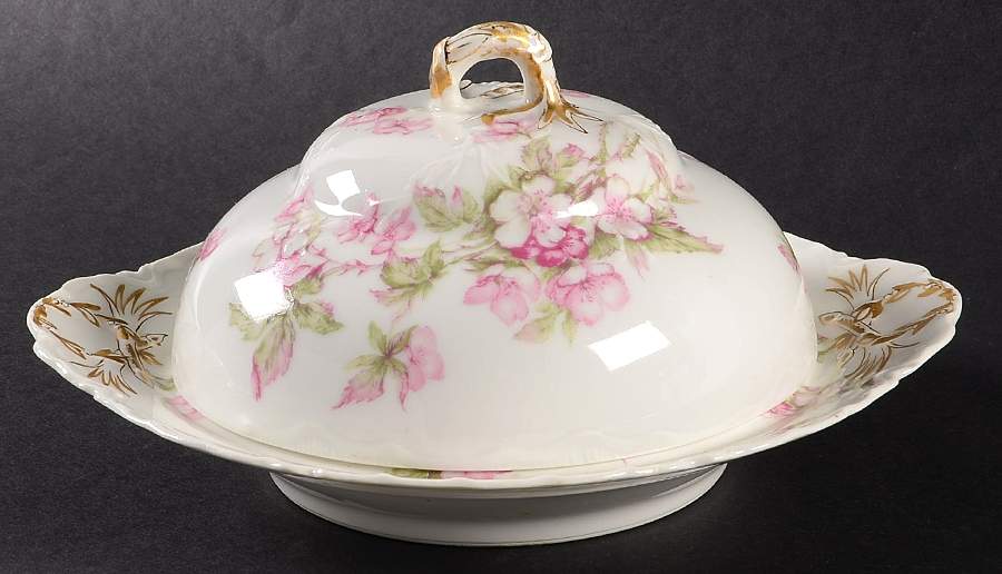 Schleiger 241B Round Covered Butter by Haviland-1