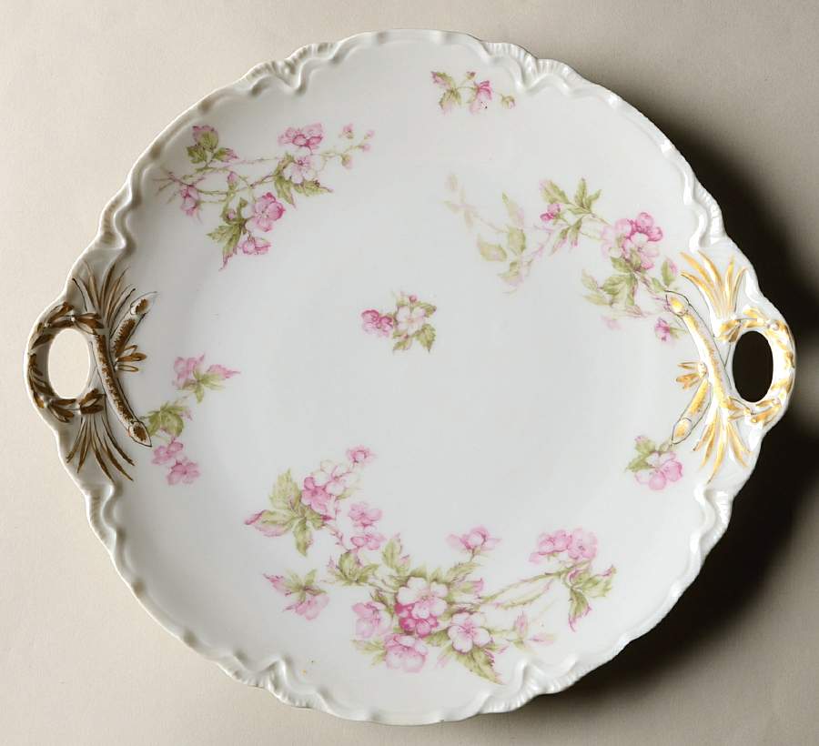 Schleiger 241B Handled Cake Plate by Haviland-1