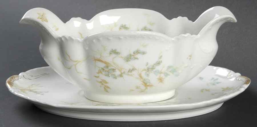 Schleiger 245 Gravy Boat & Underplate by Haviland-1