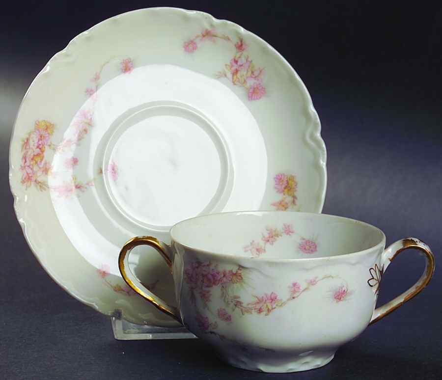 Schleiger 247 Bouillon Soup & Saucer Set by Haviland-1