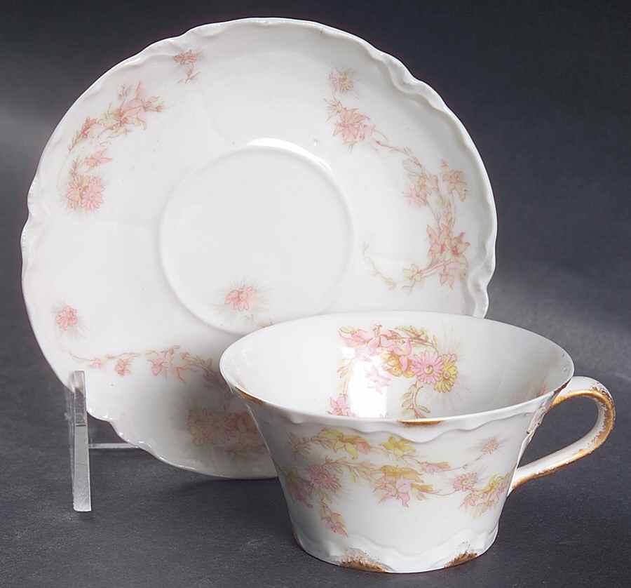 Schleiger 247 Flat Demitasse Cup & Saucer Set by Haviland-1