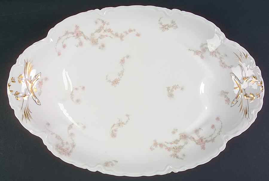 Schleiger 247 17" Oval Platter with Well by Haviland-1