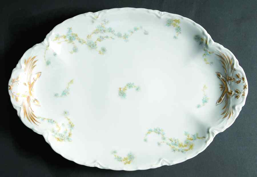 Schleiger 247b 13" Oval Serving Platter by Haviland-1