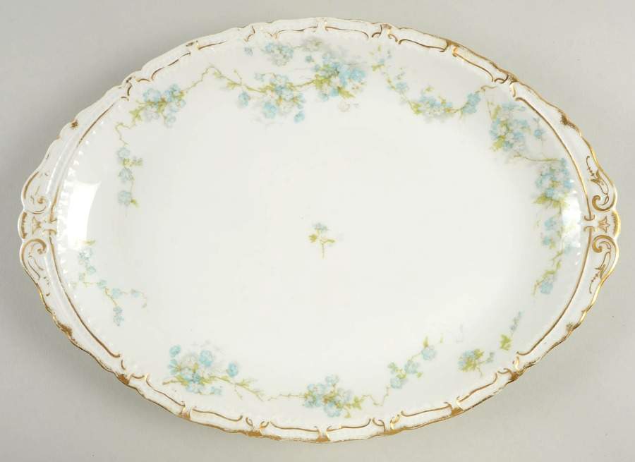 Schleiger 248A 14" Oval Serving Platter by Haviland-1
