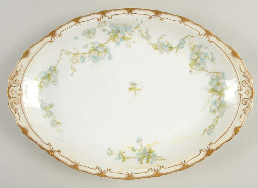 Schleiger 248A 12" Oval Serving Platter by Haviland-1