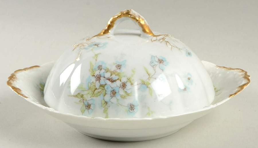 Schleiger 248A Round Covered Butter by Haviland-1