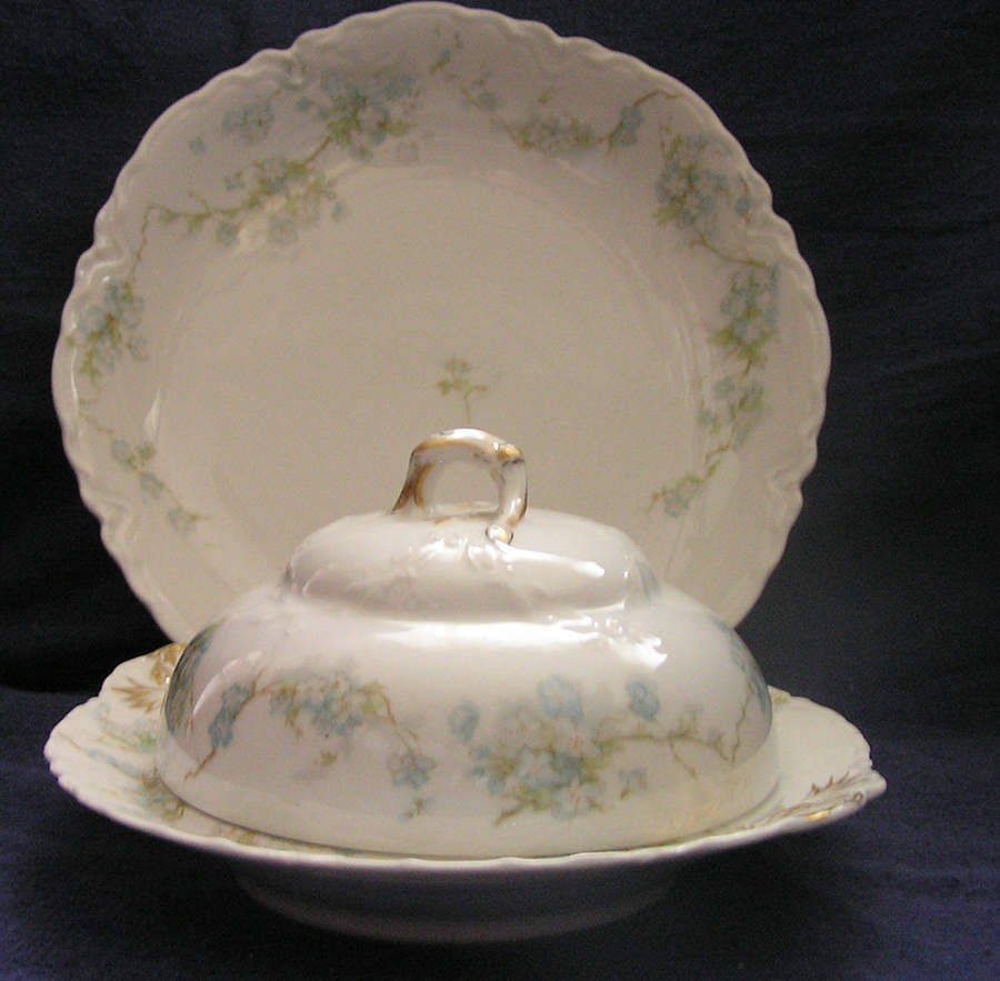 Schleiger 248B Round Covered Butter by Haviland-1