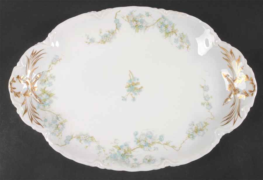 Schleiger 248B 13" Oval Serving Platter by Haviland-1
