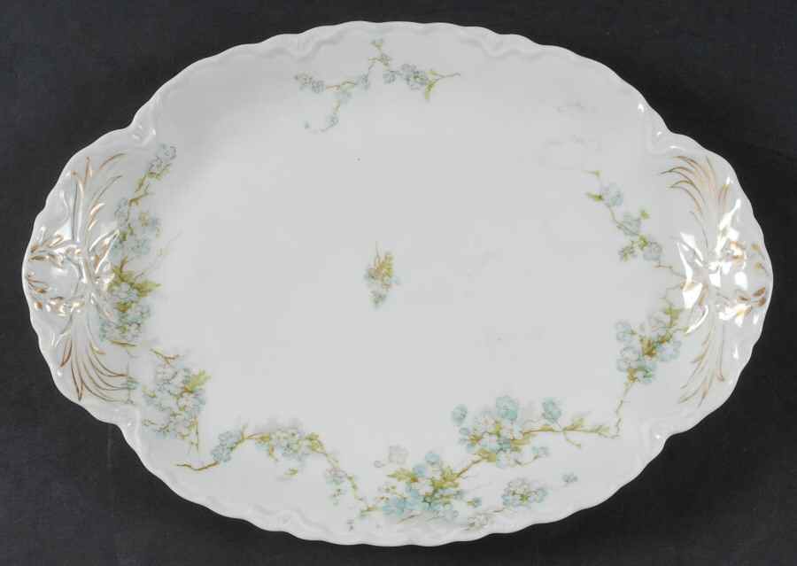 Schleiger 248B 11" Oval Serving Platter by Haviland-1