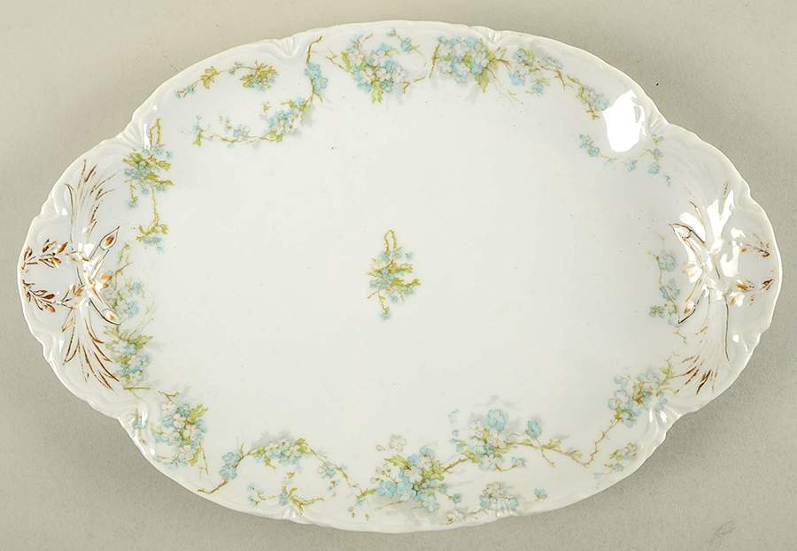 Schleiger 248B 13" Oval Serving Platter by Haviland-1