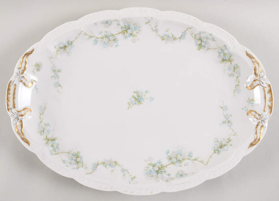 Schleiger 248C 16" Oval Serving Platter by Haviland-1