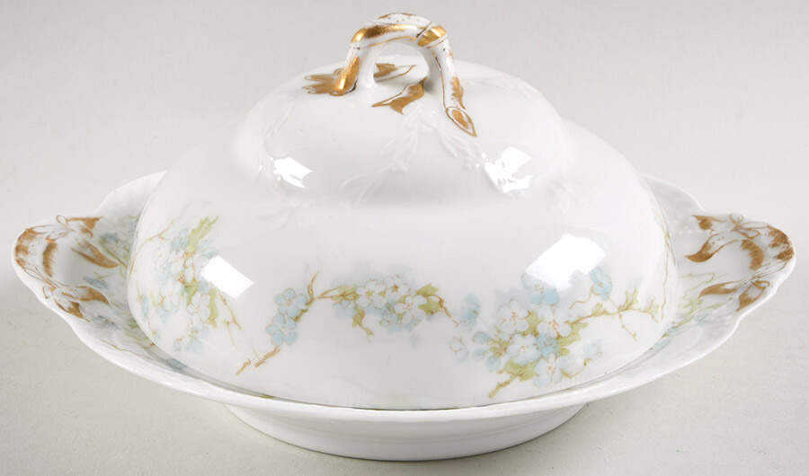 Schleiger 248C Round Covered Butter by Haviland-1