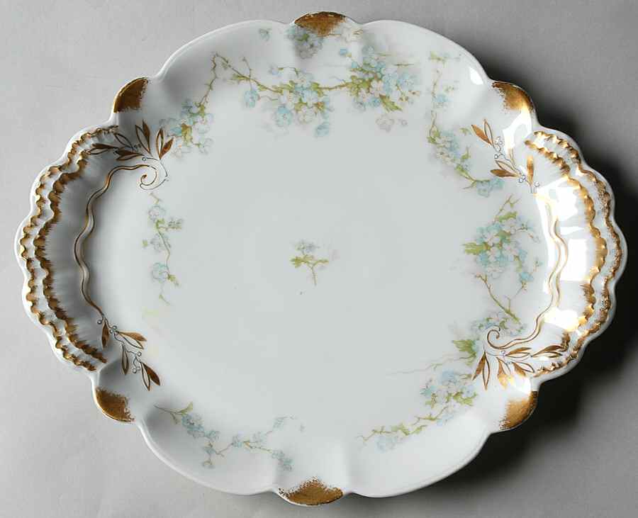 Schleiger 248d 10" Oval Serving Platter by Haviland-1