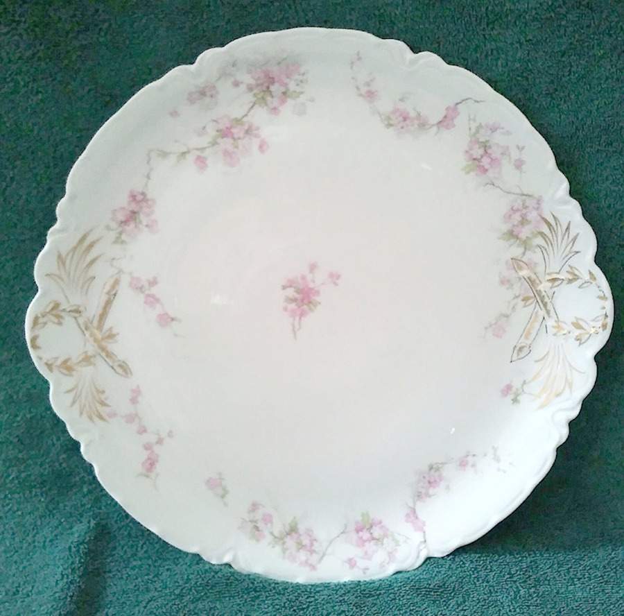 Schleiger 248F Handled Cake Plate by Haviland-1