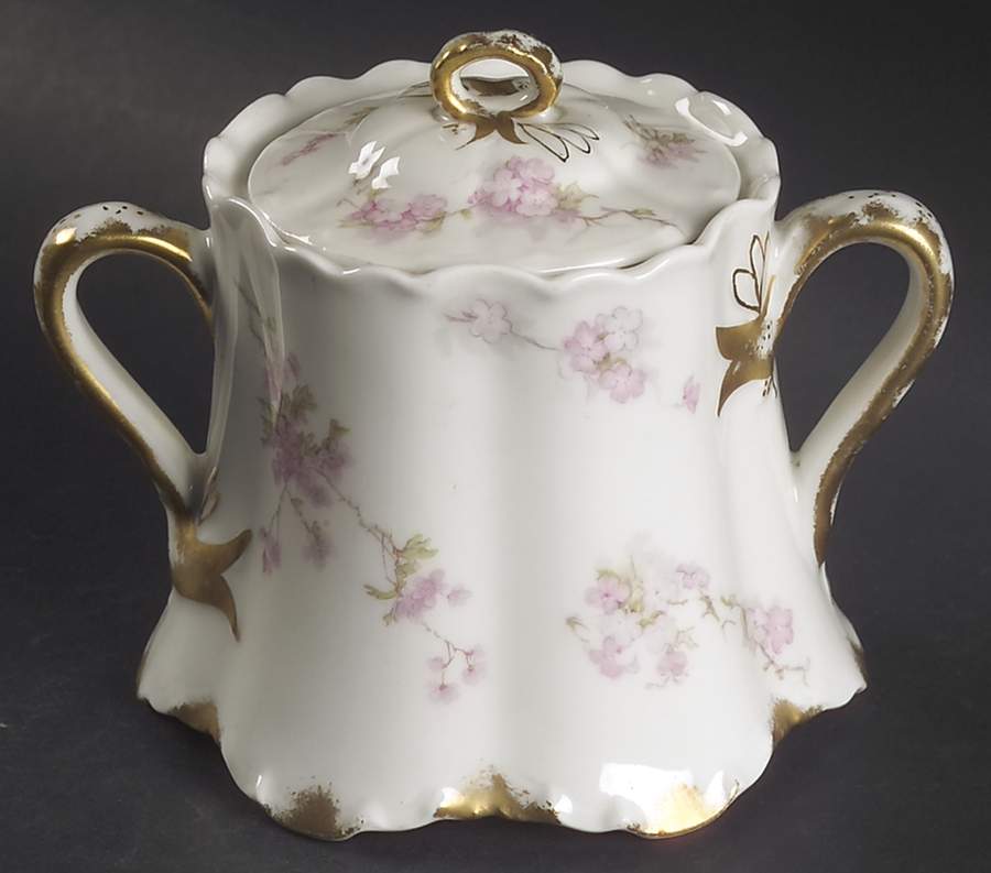 Schleiger 248F Sugar Bowl & Lid by Haviland-1