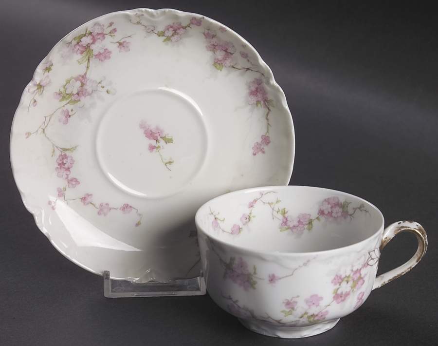 Schleiger 248F Flat Cup & Saucer Set by Haviland-1