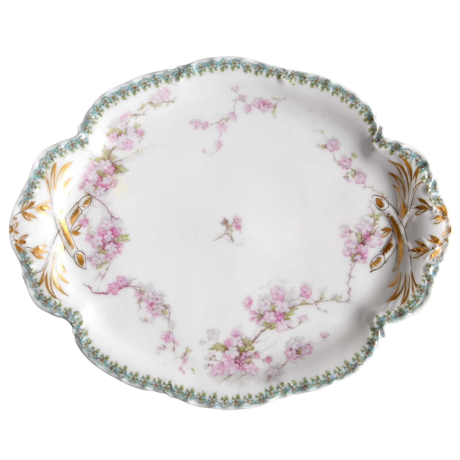 Schleiger 248G 10" Oval Serving Platter by Haviland-1