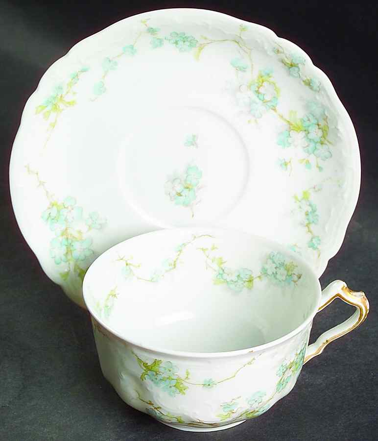 Schleiger 248L Flat Cup & Saucer Set by Haviland-1