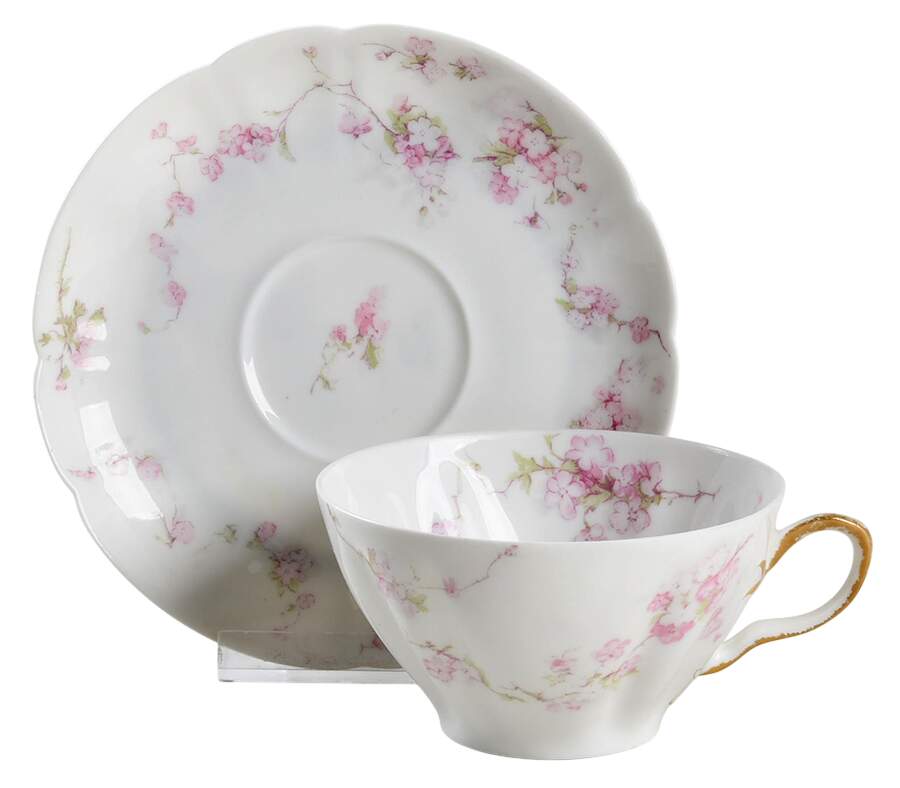 Schleiger 248s Flat Cup & Saucer Set by Haviland-1
