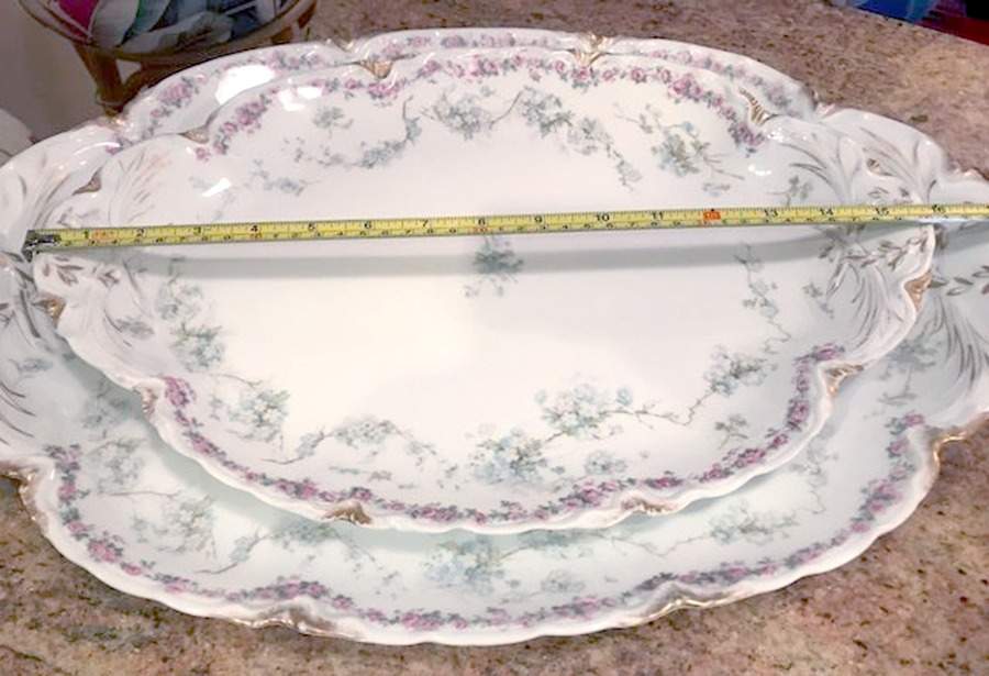 Schleiger 248T 16" Oval Serving Platter by Haviland-1