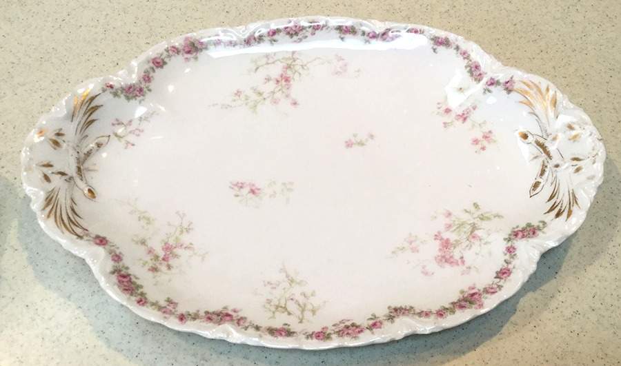 Schleiger 251 13" Oval Serving Platter by Haviland-1