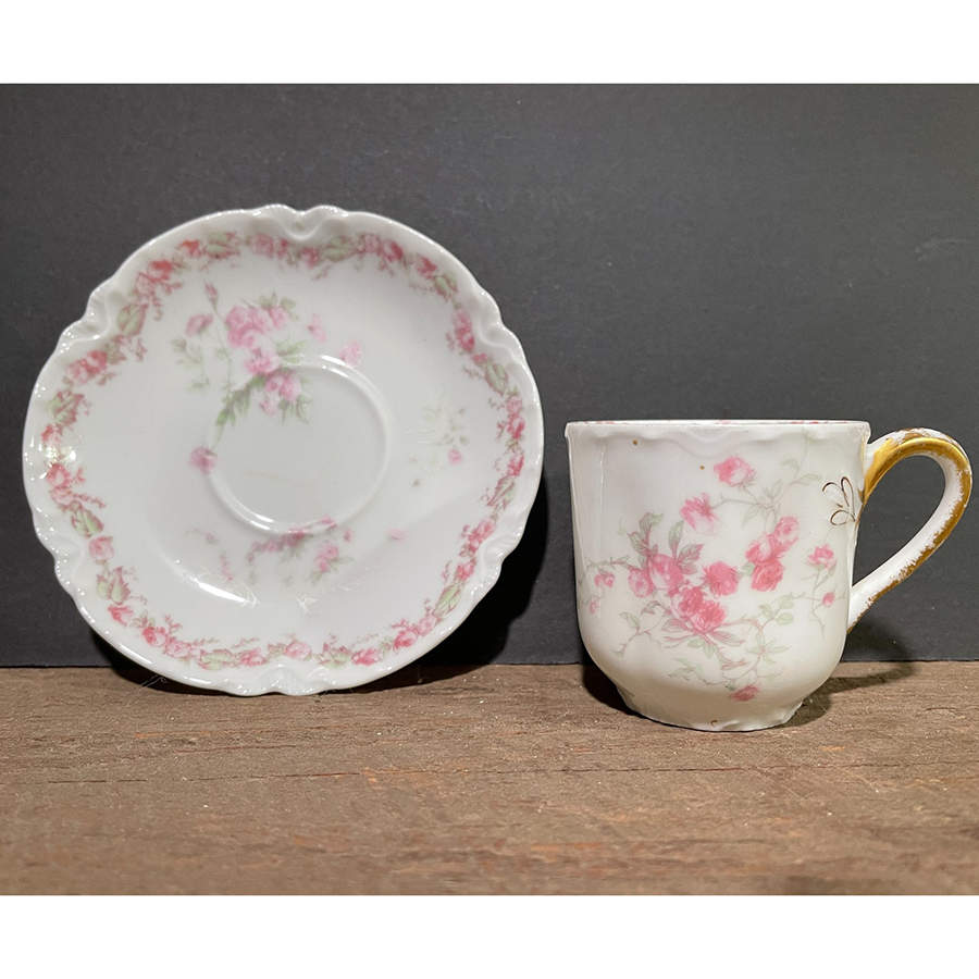 Schleiger 251 Flat Demitasse Cup & Saucer Set by Haviland-1