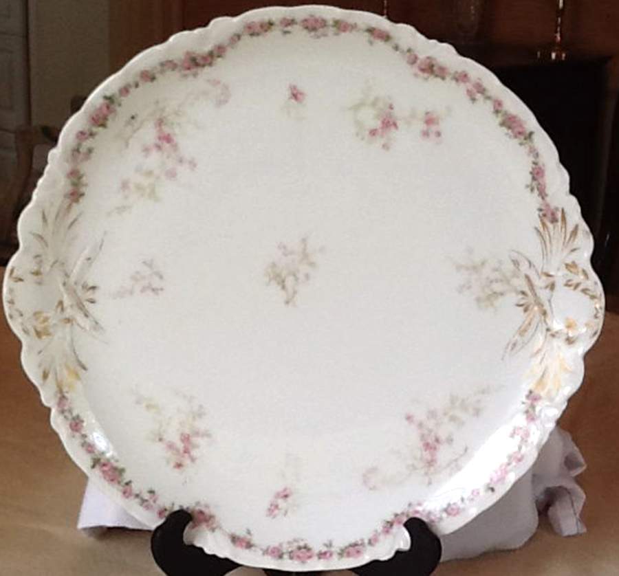 Schleiger 251 Handled Cake Plate by Haviland-1