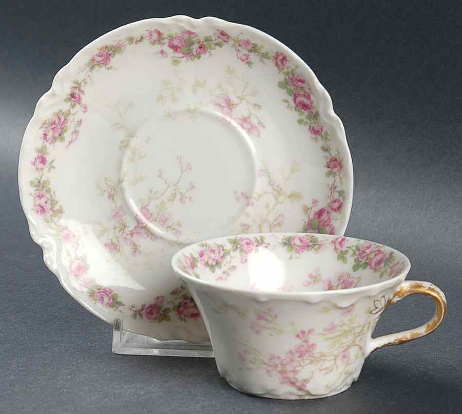 Schleiger 251 Flat Demitasse Cup & Saucer Set by Haviland-1