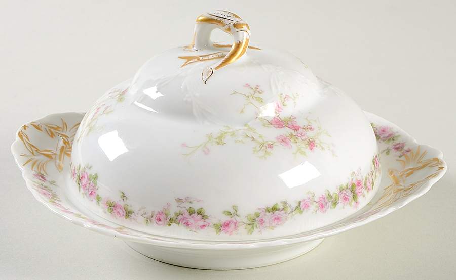 Schleiger 251 Round Covered Butter by Haviland-1