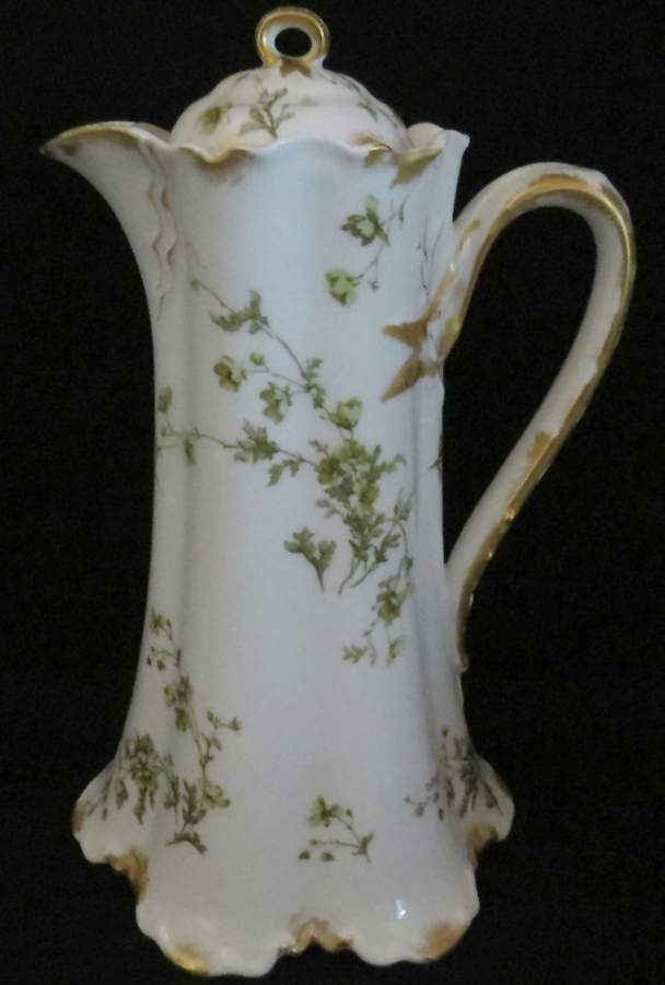 Schleiger 254A Chocolate Pot & Lid by Haviland-1