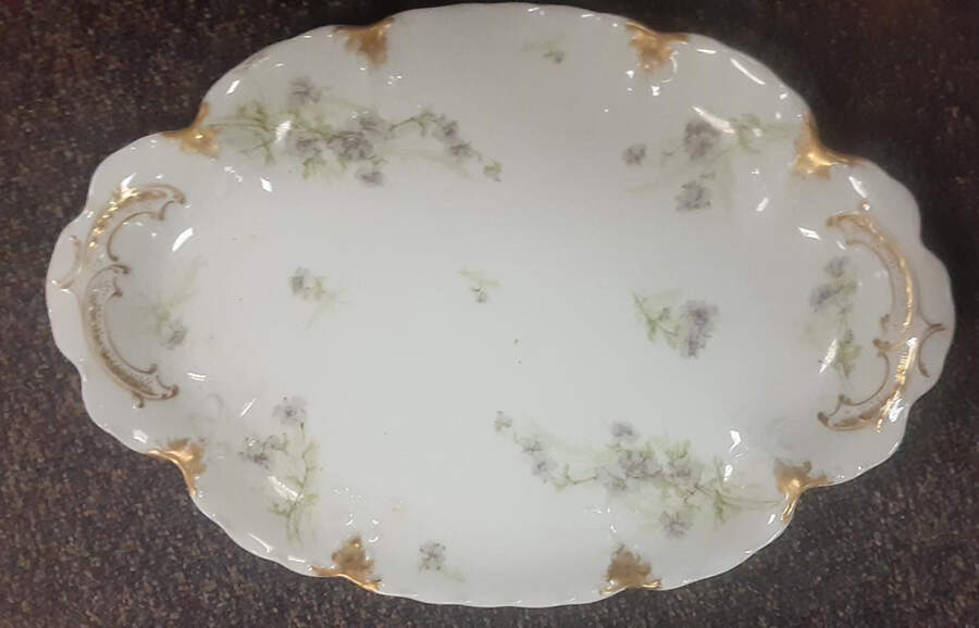 Schleiger 254L 15" Oval Serving Platter by Haviland-1
