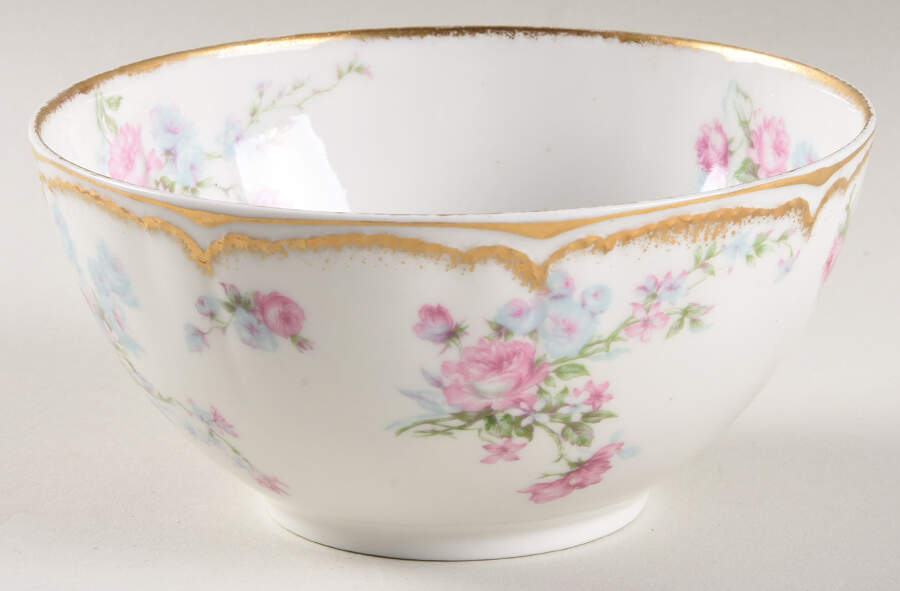 Schleiger 261 Cranberry Bowl by Haviland-1
